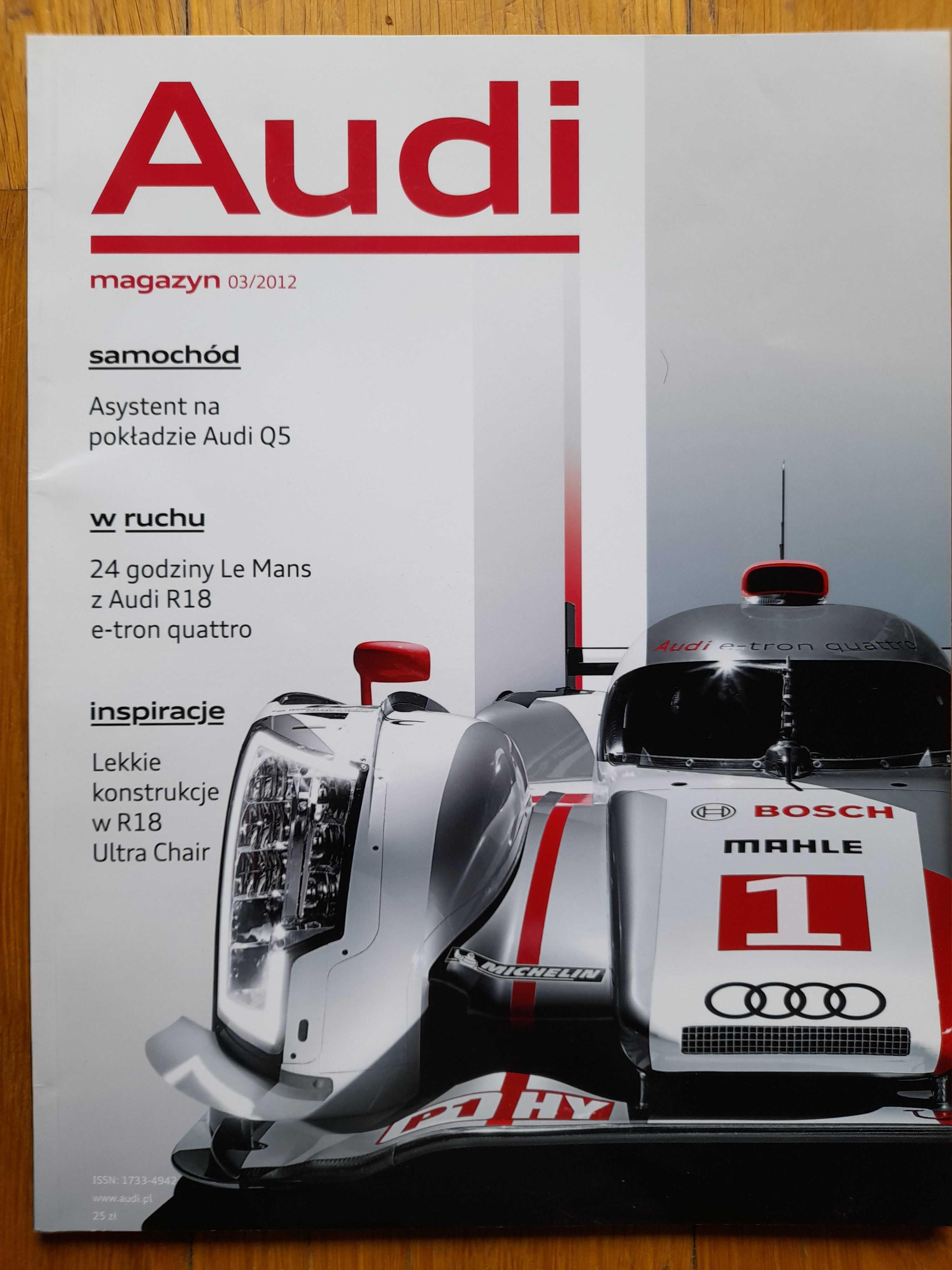 AUDI 100, Q5, R18 e-tron, TTS Roadster, A6 Avant rok 2012