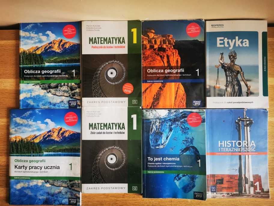 Podręczniki szkolne do liceum i technikum klasa 1