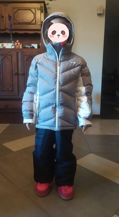 Zestaw narciarski,2x  kurtka, spodnie, rękawiczki czapka dla dziewczyn