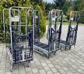 5 wózków transportowych o udźwigu 300 kg każdy