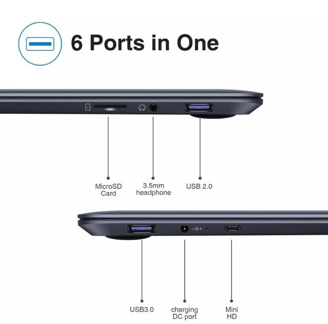 Portatil Chuwi HeroBock Pro 14.1 Intel N4020 2.6GHz 4K, 8GB 256GB W11