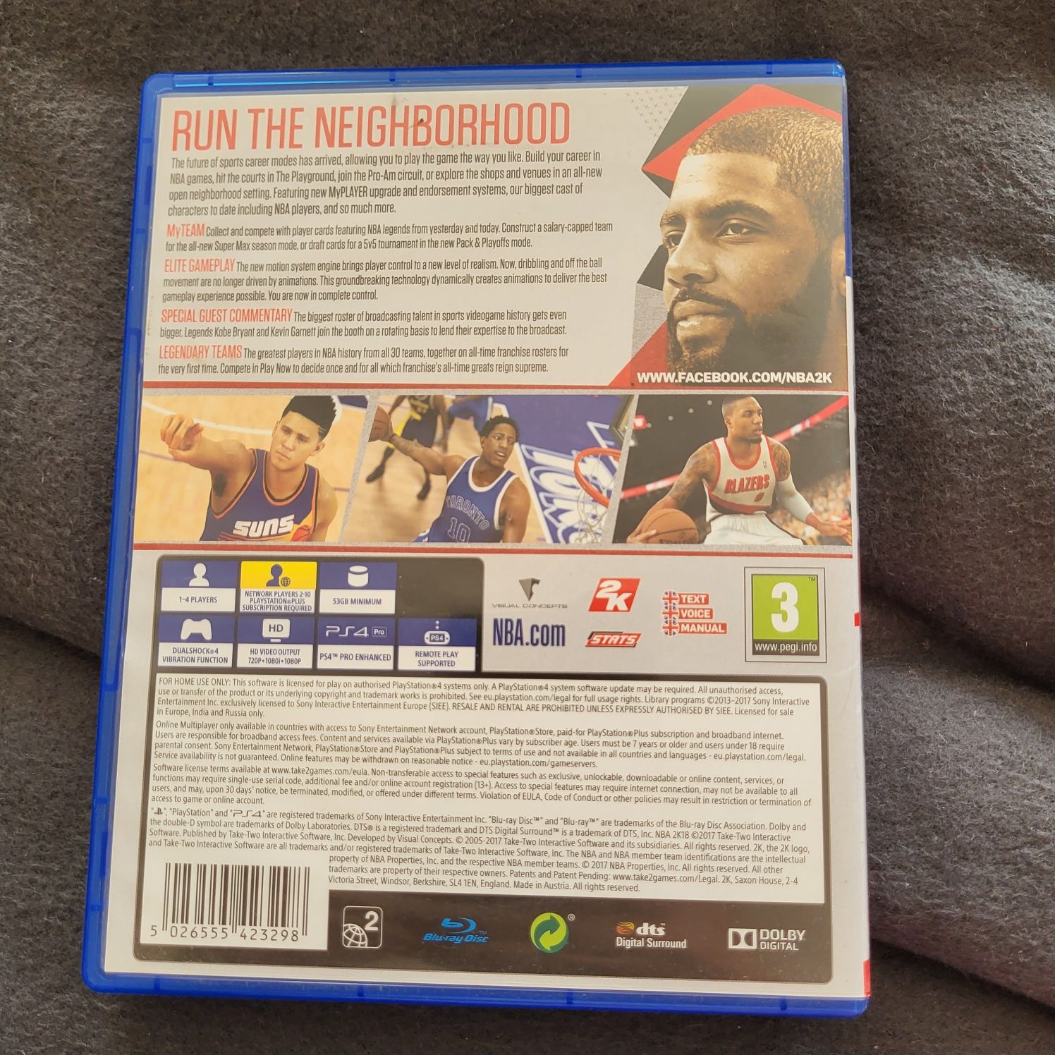 NBA2K18, gra na PS4