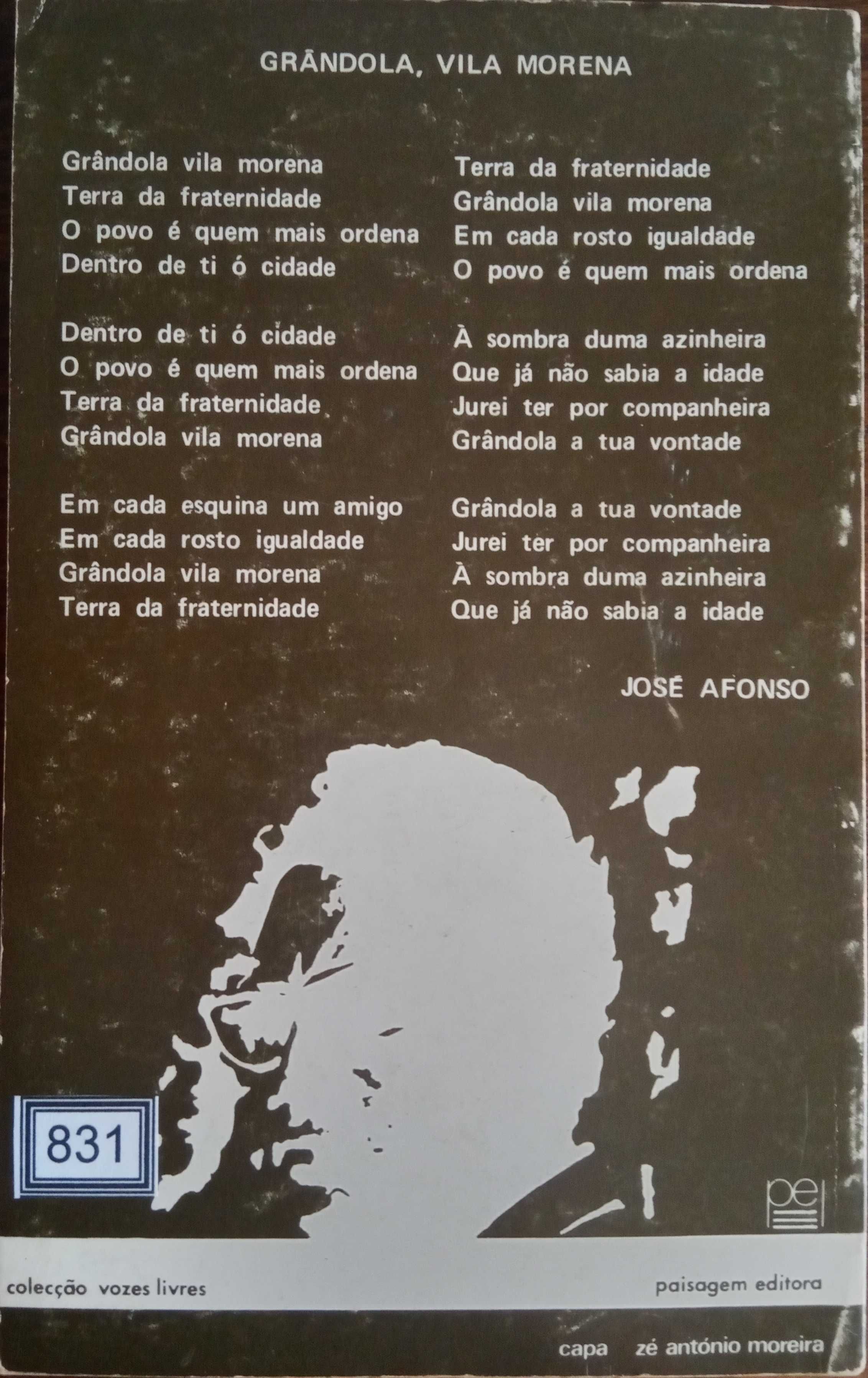 José Viale Moutinho	- - - 		José Afonso	- - - - -	Livro