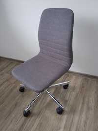 Krzesło biurowe JYSK ABILDHOLT ciemnoszary tkanina/chrom