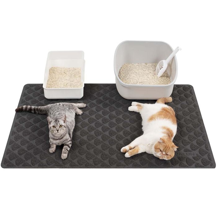 Mata dla Kota 120x90 Antypoślizgowa Wodoodporna Miękka Czarna