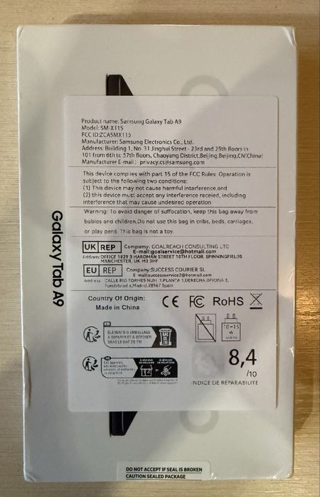 Планшет Samsung Galaxy Tab A9 8.7" 4G 4/64GB Graphite (новий)