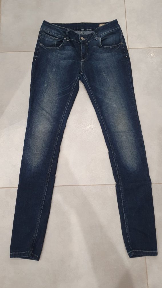 Spodnie jeansowe dżinsowe 36 S skinny rurki