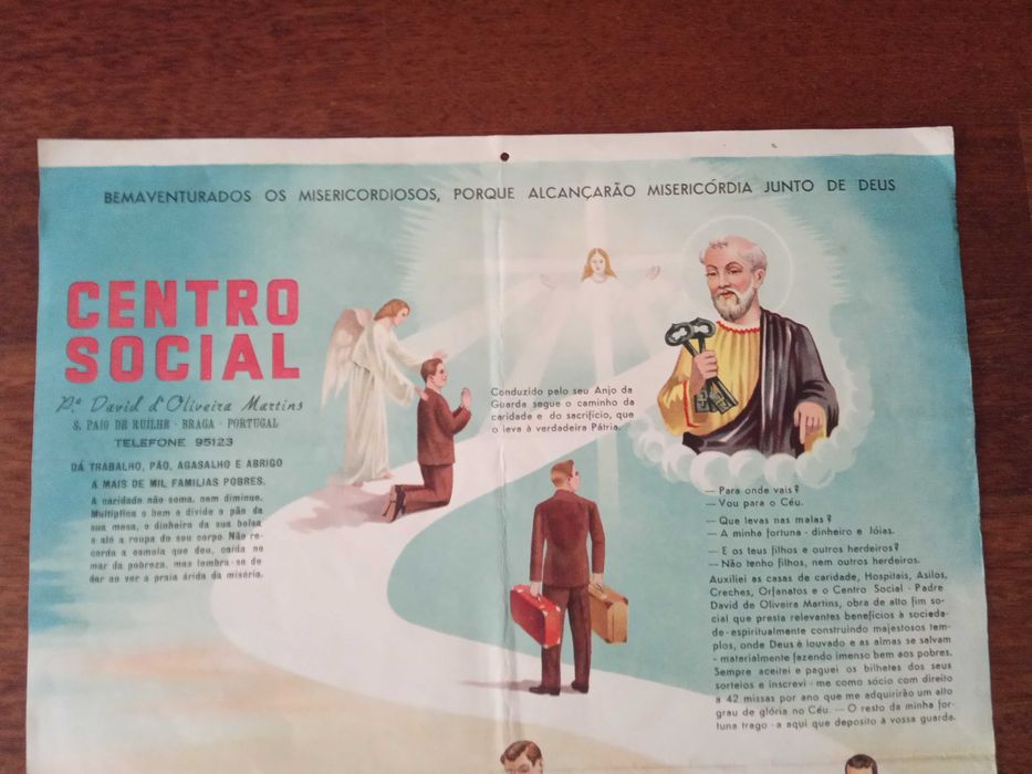 Calendário parede 1961