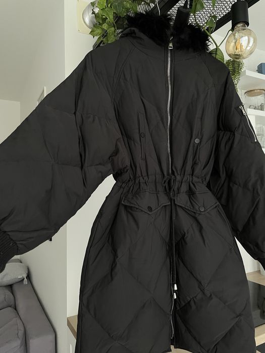 Пуховик жіночий чорний теплий L пальто куртка Befree оверсайз oversize