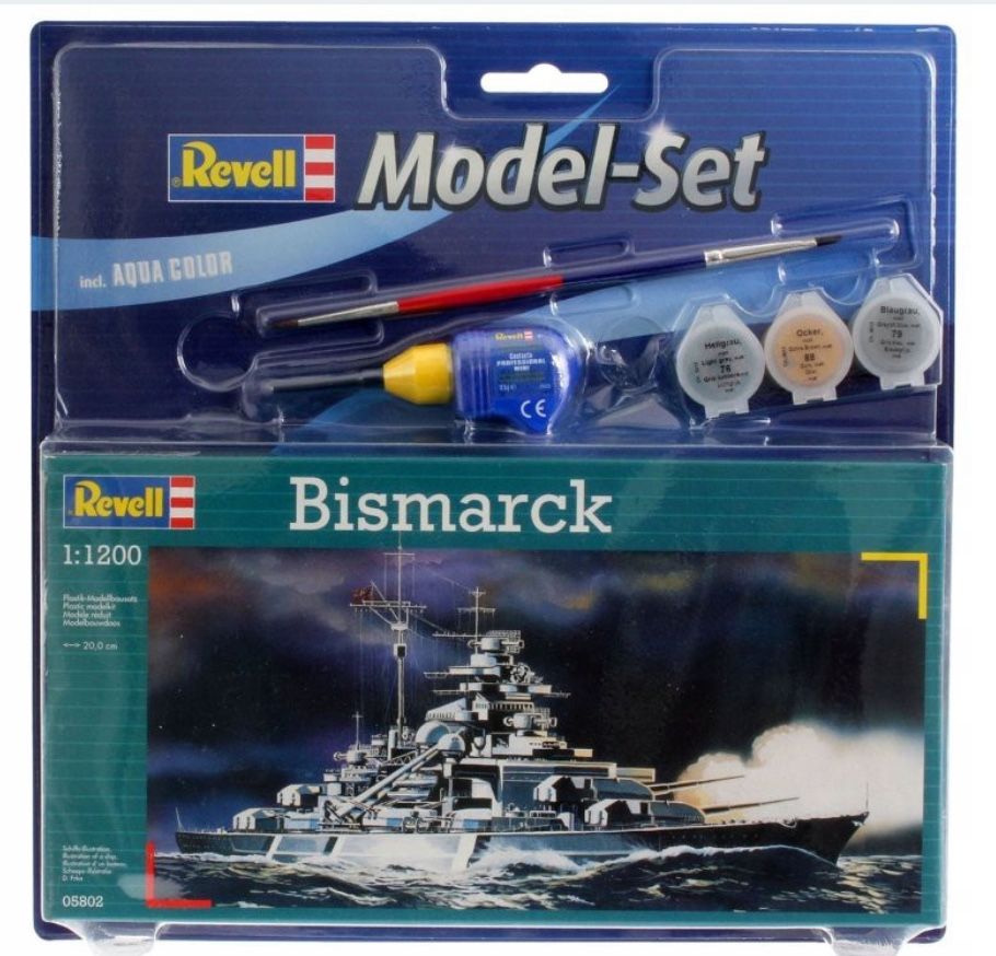 Model do sklejania statek Model Set Bismarck Revell 65802