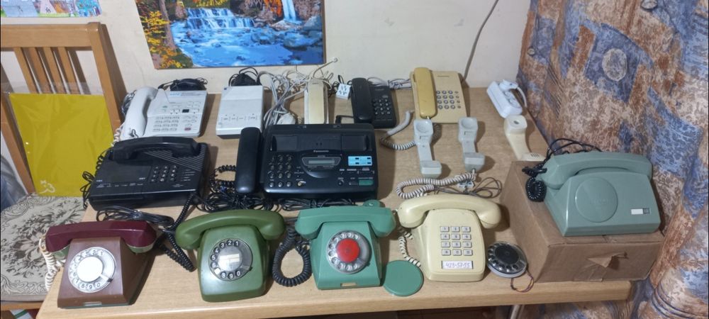 Телефони стаціонарні, дискові/кнопкові/автовідповідач/факс/трубка мт17