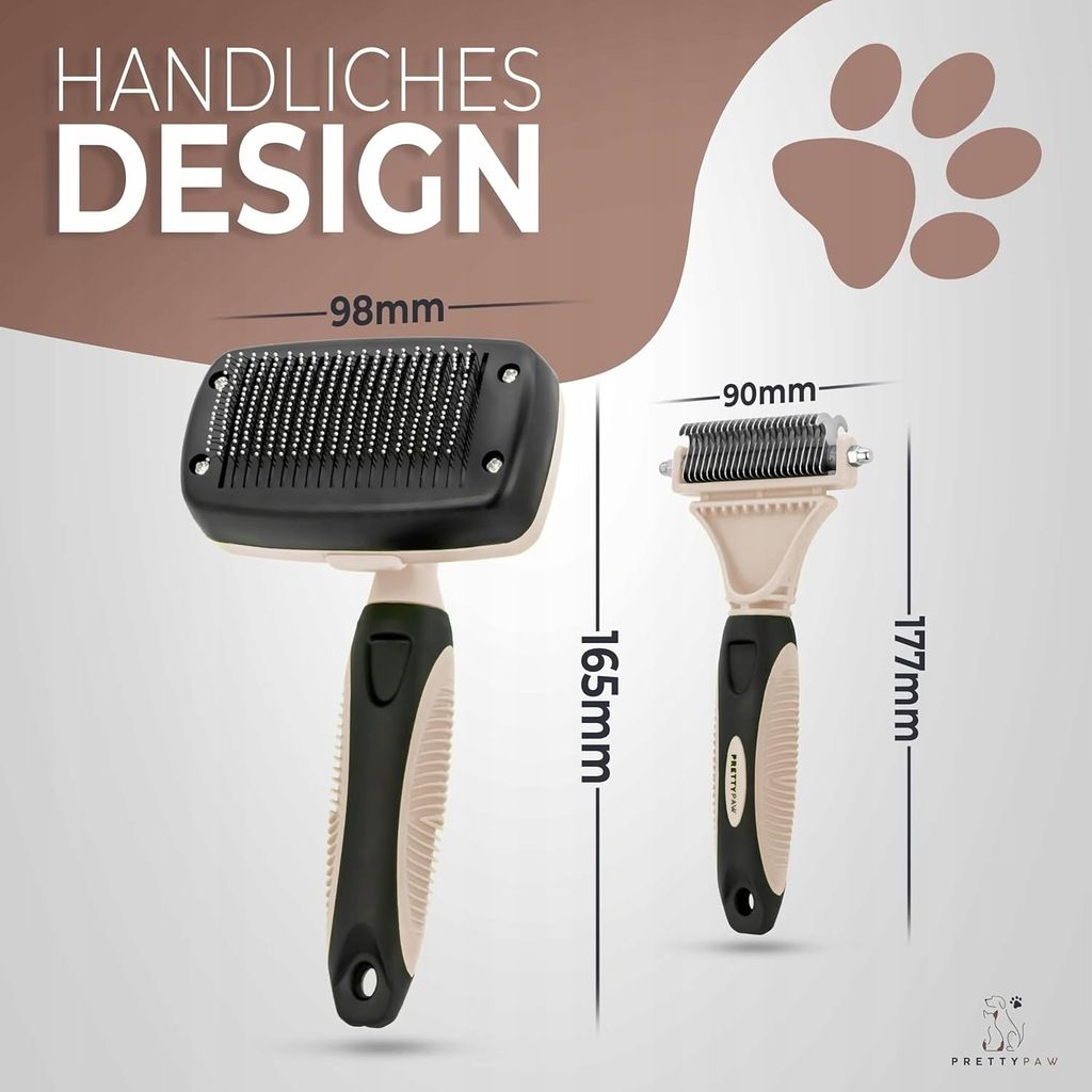 Pretty Paw profesjonalny zestaw szczotek dla kotów, 100% higieny
