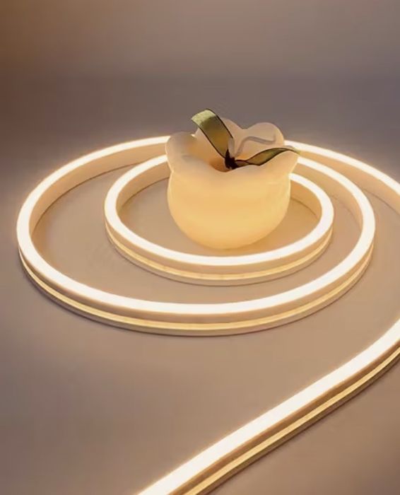 Світлодіодна неонова стрічка(смуга) Теплий білий колір 5 м