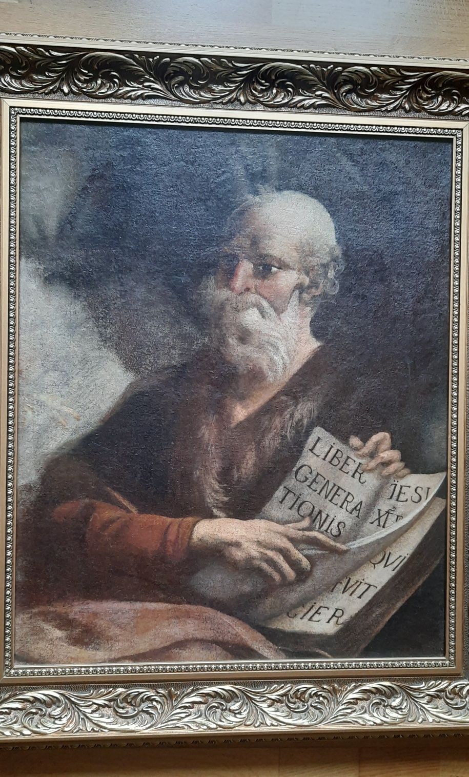 Obraz św.Mateusz XVII/XVIII w. Szkoła flamandzka