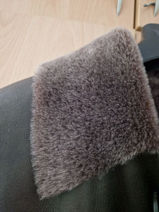 Дубленка чоловіча, зимова куртка, натуральна, шкіра