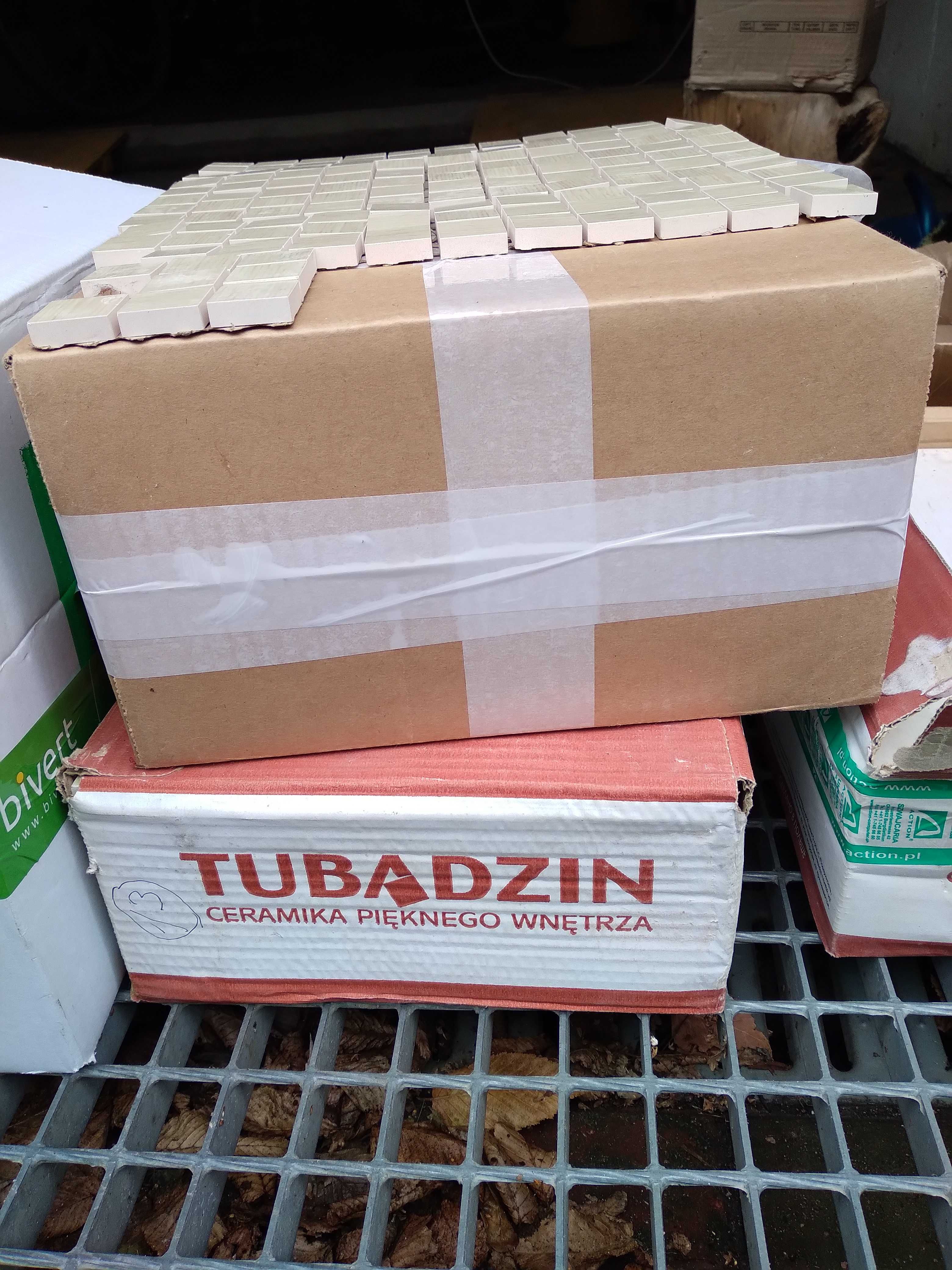 Płytki ścienne dekor Tubądzin dekor 128 szt.  zieleń,