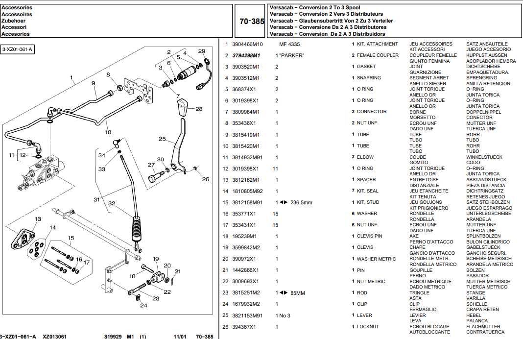 Katalog części Massey Ferguson 4325, 4335