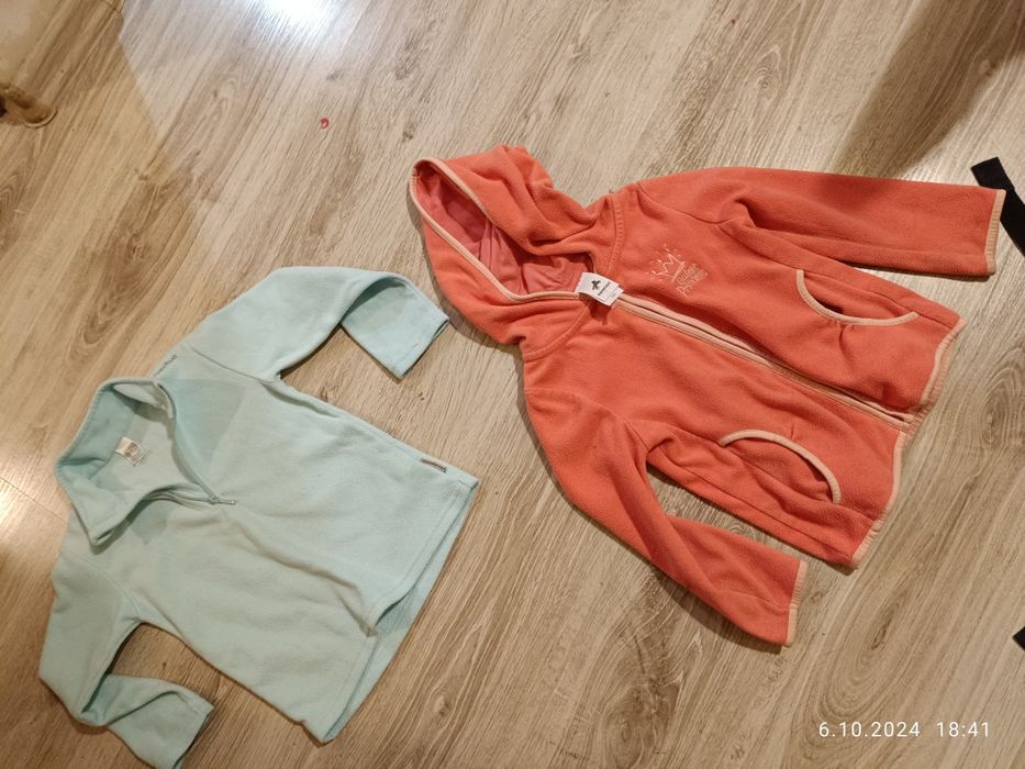 Dwa polary 104 cm quechua dla dziewczynki polomino