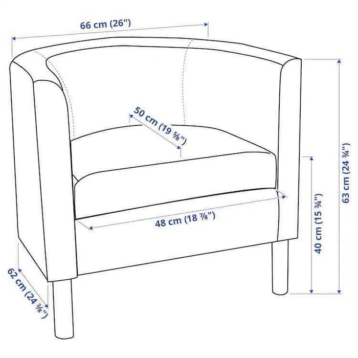 Poltrona, Idhult preto, como nova IKEA