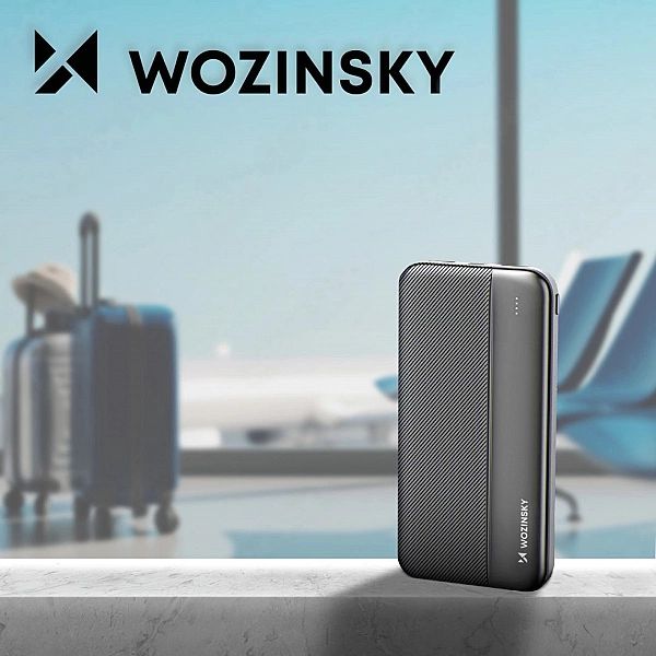 Wozinsky powerbank 10000mAh 2 x USB czarny (WPBBK1)