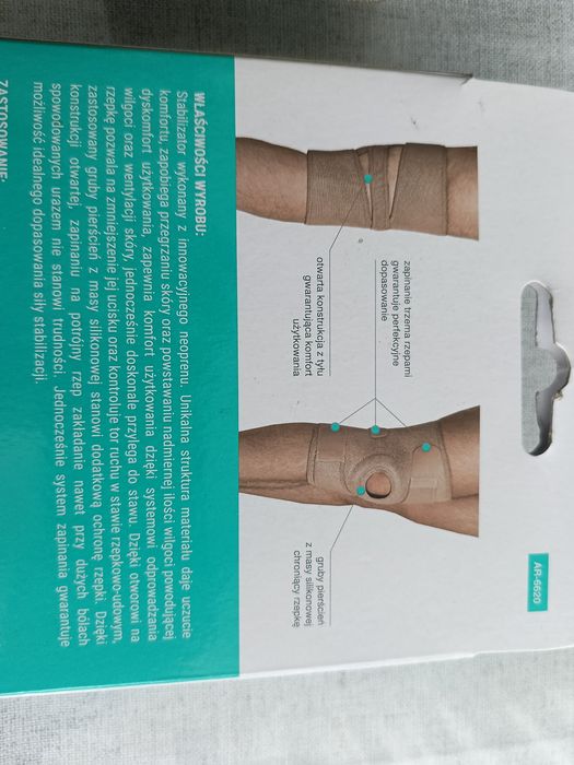 Stabilizator stawu kolanowego, orteza AR-6620 ARmedical