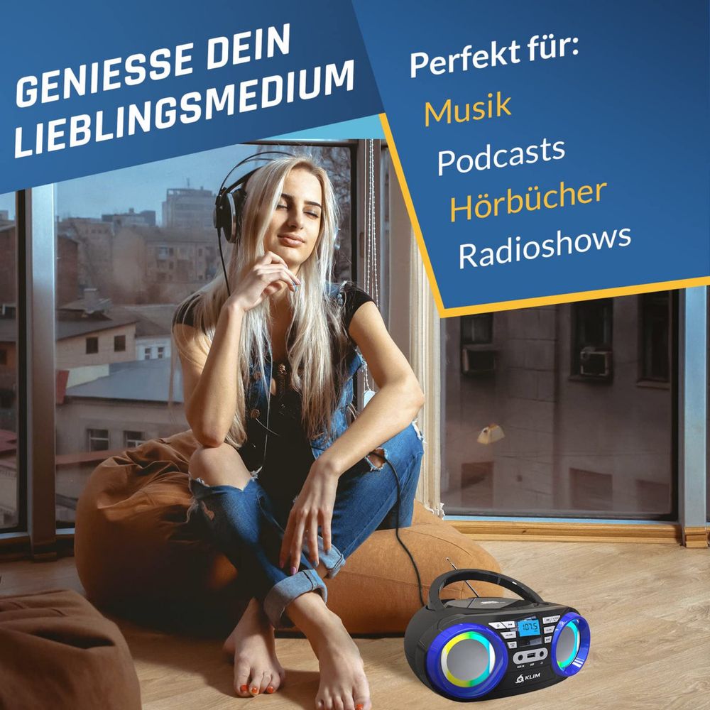 KLIM B3 przenośny odtwarzacz CD - NOWOŚĆ 2024