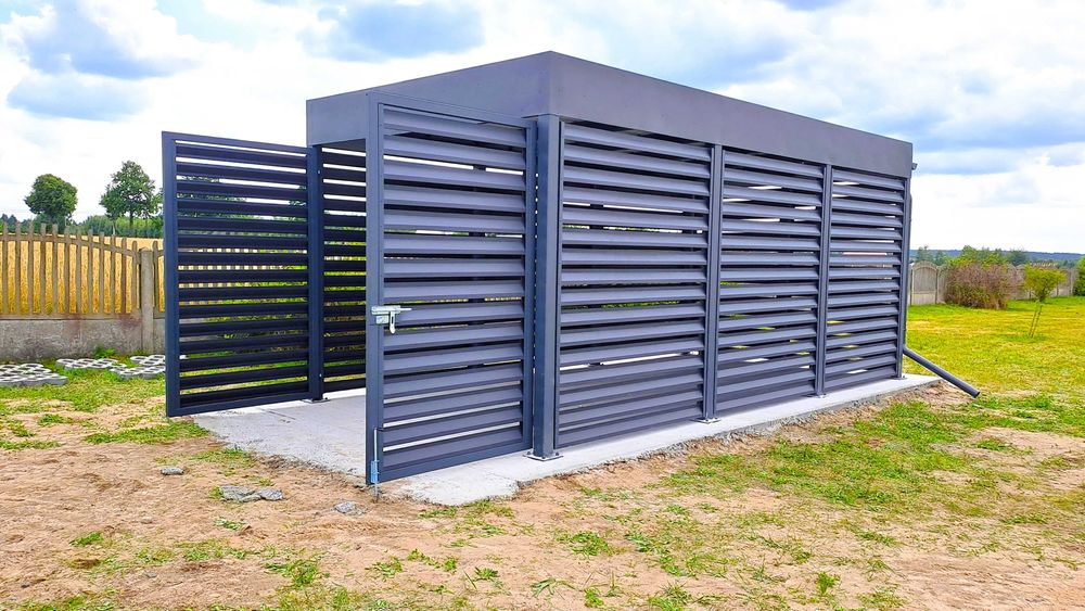 Wiata garażowa 6x6 m, carport - wiata samochodowa dwustanowiskowa