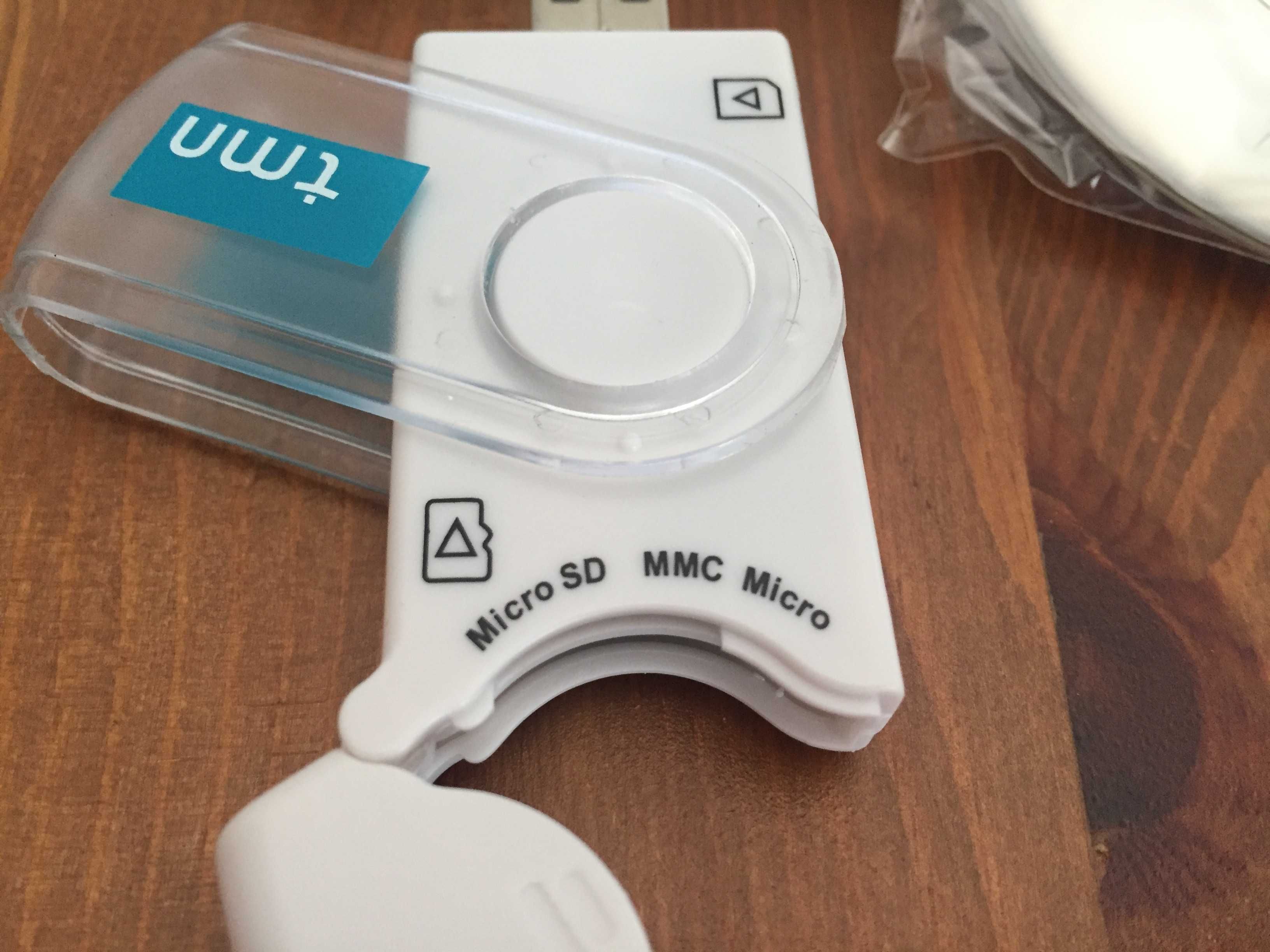 Pen USB para leitura de cartões de memória - Novo Embalado