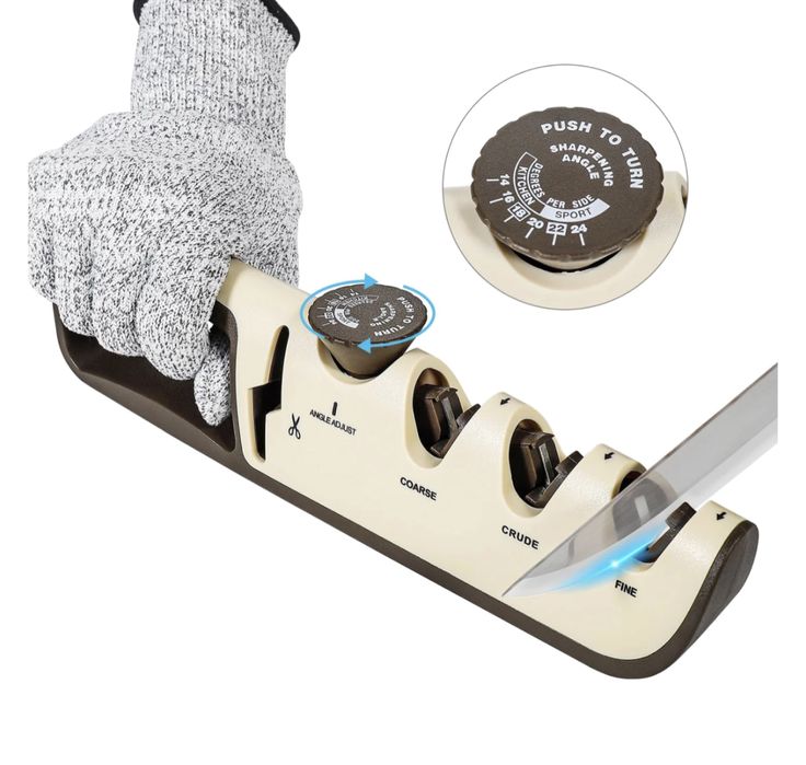 ręczna ostrzałka do noży 4 w 1 z ostrzałką do nożyczek