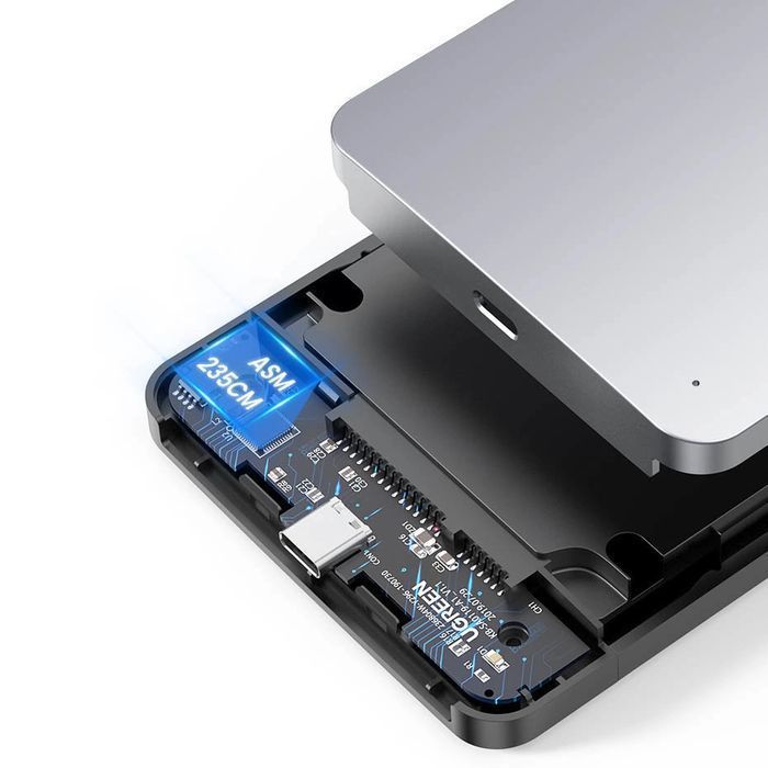 Ugreen kieszeń obudowa na dysk twardy 2,5" SATA 3.0 + kabel C 0,5m