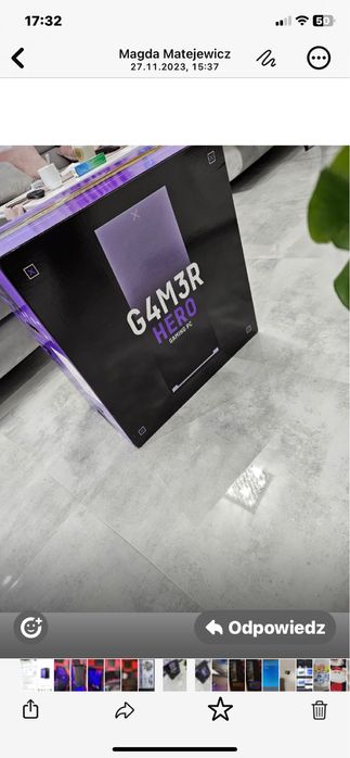 Komputer gamingowy  G4M3R hero i7-12700F/16GB/1TB/RTX3060