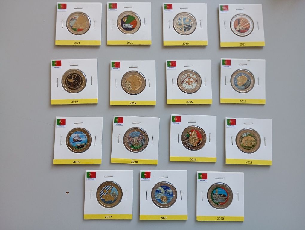 Vendo moedas comemorativas de 2 euros