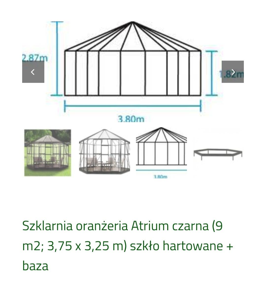 Szklarnia ogrodowa