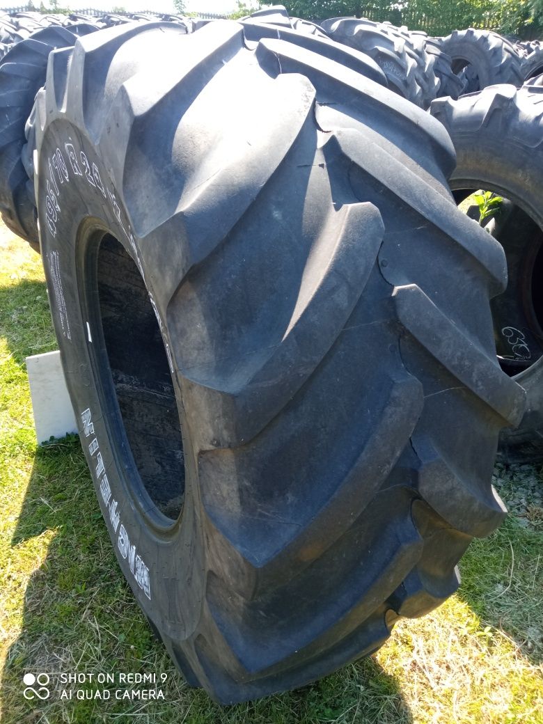 495/70R24 Michelin opona używana rolnicza przemysłowa