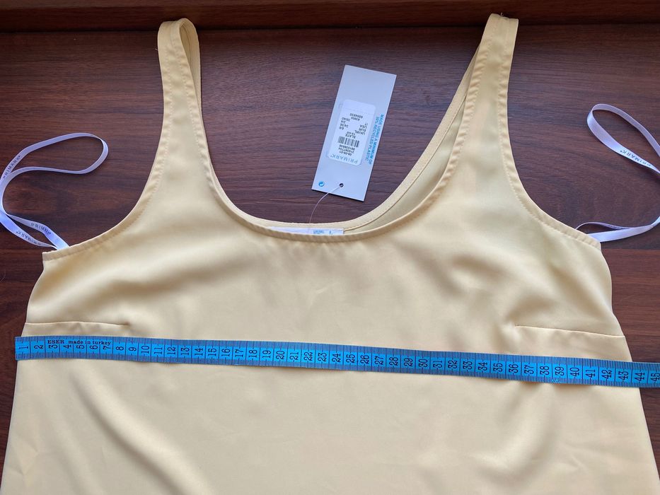 Новий топ Primark XS eu34 uk6 нарядна майка блуза кофточка літня жовта