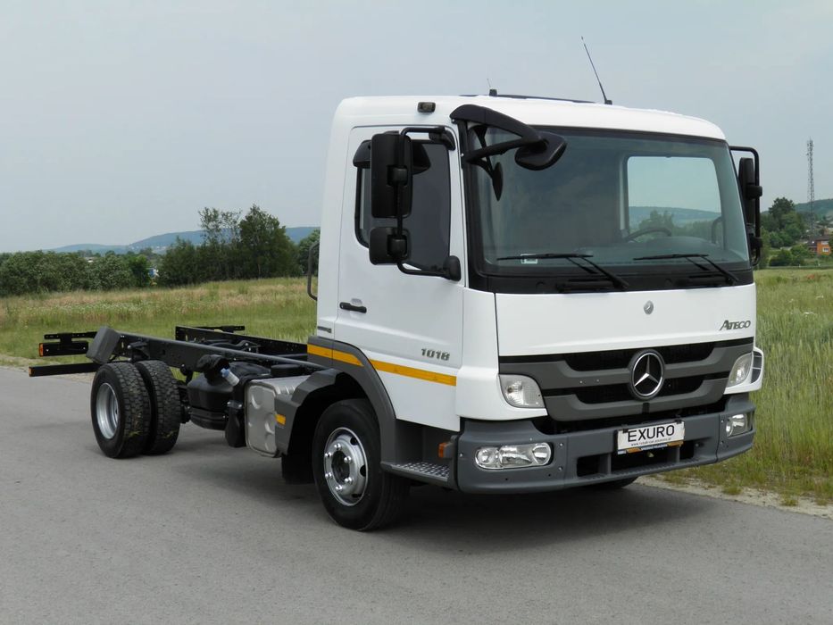 Mercedes-Benz ATEGO 1018 RAMA LAWETA NAJAZD POD ZABUDOWĘ STAN IDEALNY SALON POLSKA I-WŁAŚCICIEL 2012R MAŁY PRZEBIEG  Niski Przebieg ! !