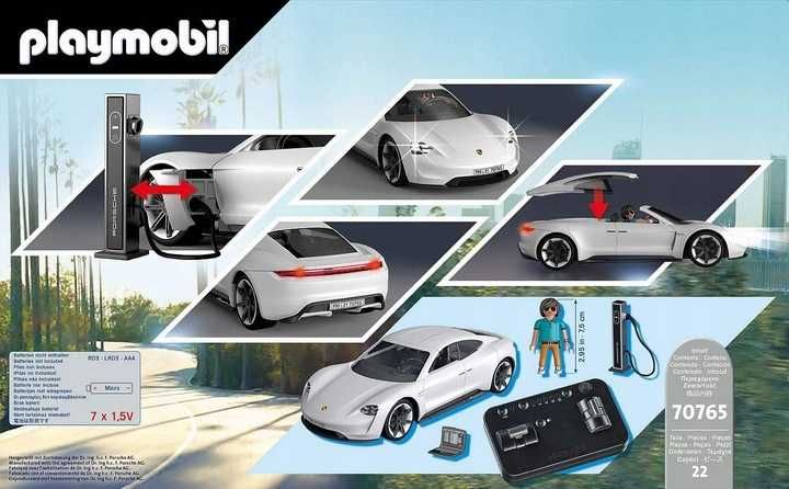 Zestaw Playmobil Porsche Mission E 70765 zdalnie sterowany USZKODZONY