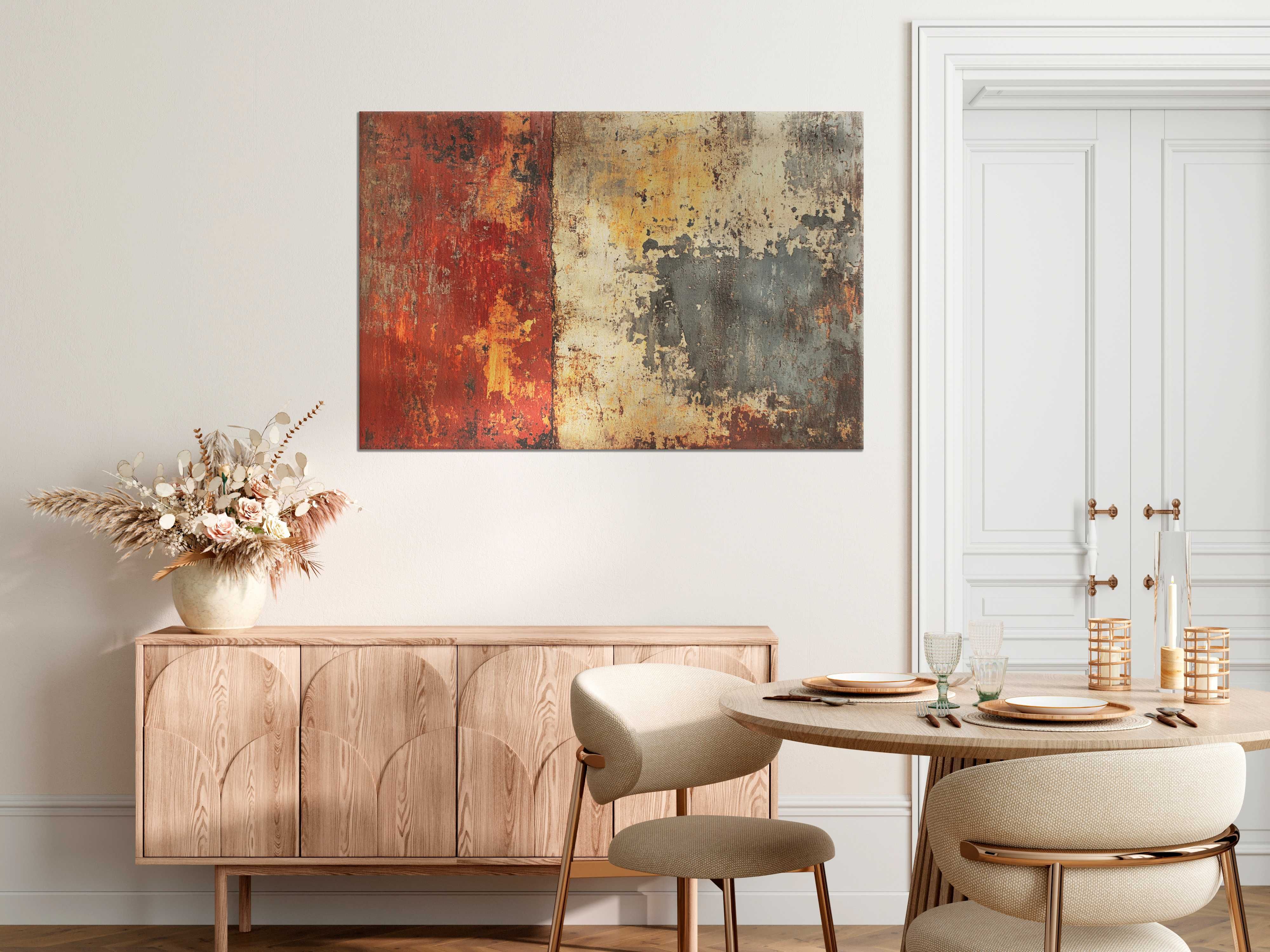 Industrialny obraz na płótnie 60x40 cm – Rdza & Loft (058)