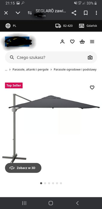 Parasol ogrodowy