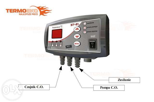 Sterownik pompy obiegowej do kotła - ST 21 TECH wyświetlacz antystop