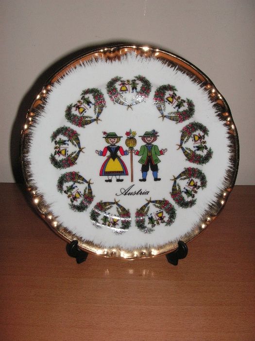 Porcelana - Prato Vizavi, Vista Alegre Caixa/Bomboneira, Prato Áustria