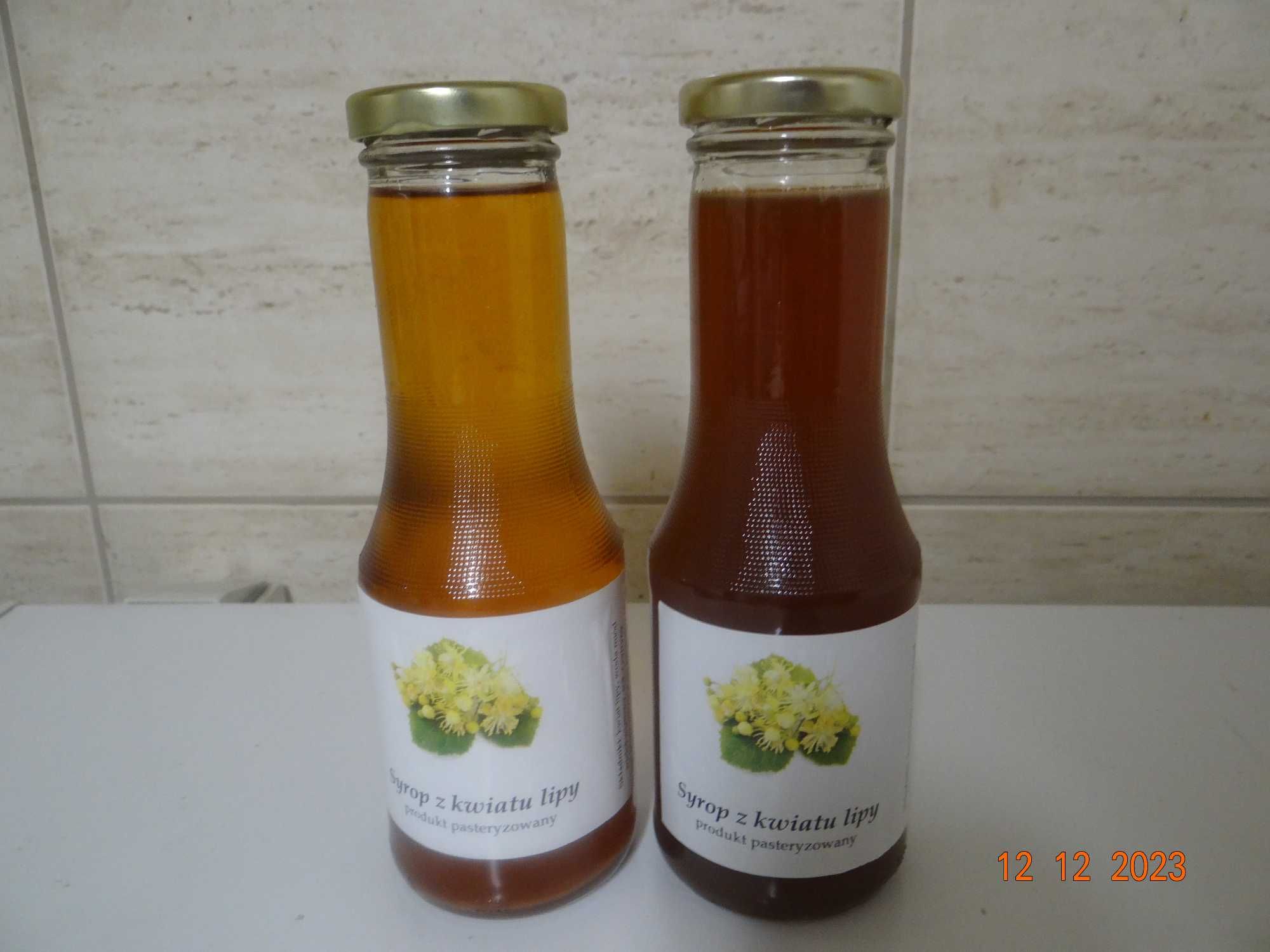 Syrop z kwiatu lipy z miodem