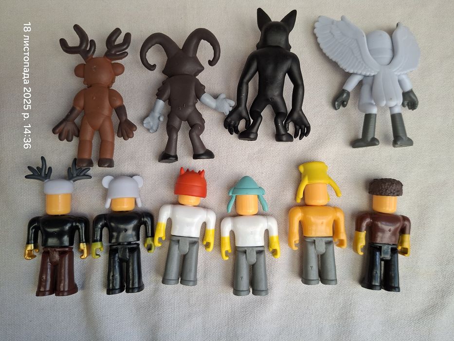 99 ночей в лесу набор фигурок 10 шт.сова,олень,баран роблокс roblox