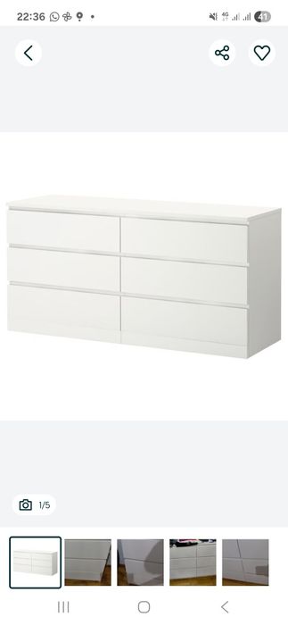 Comoda 6 gavetas ikea
