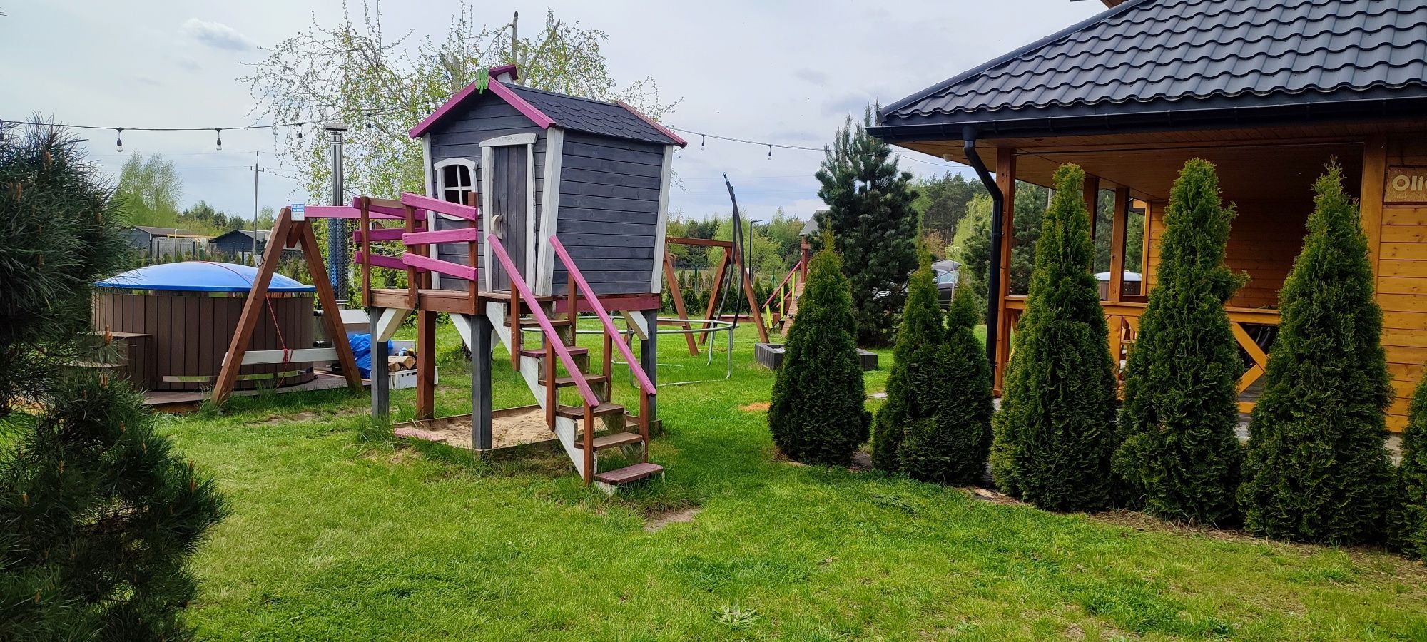 Domy SPA SAUNA oraz JACUZZI, cymbergaj Okuninka J Białe