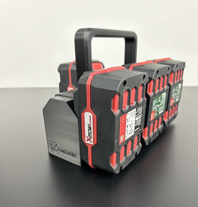Koszyk na 6 akumulatorów kompatybilny z Parkside X20V | AnKacreation3D