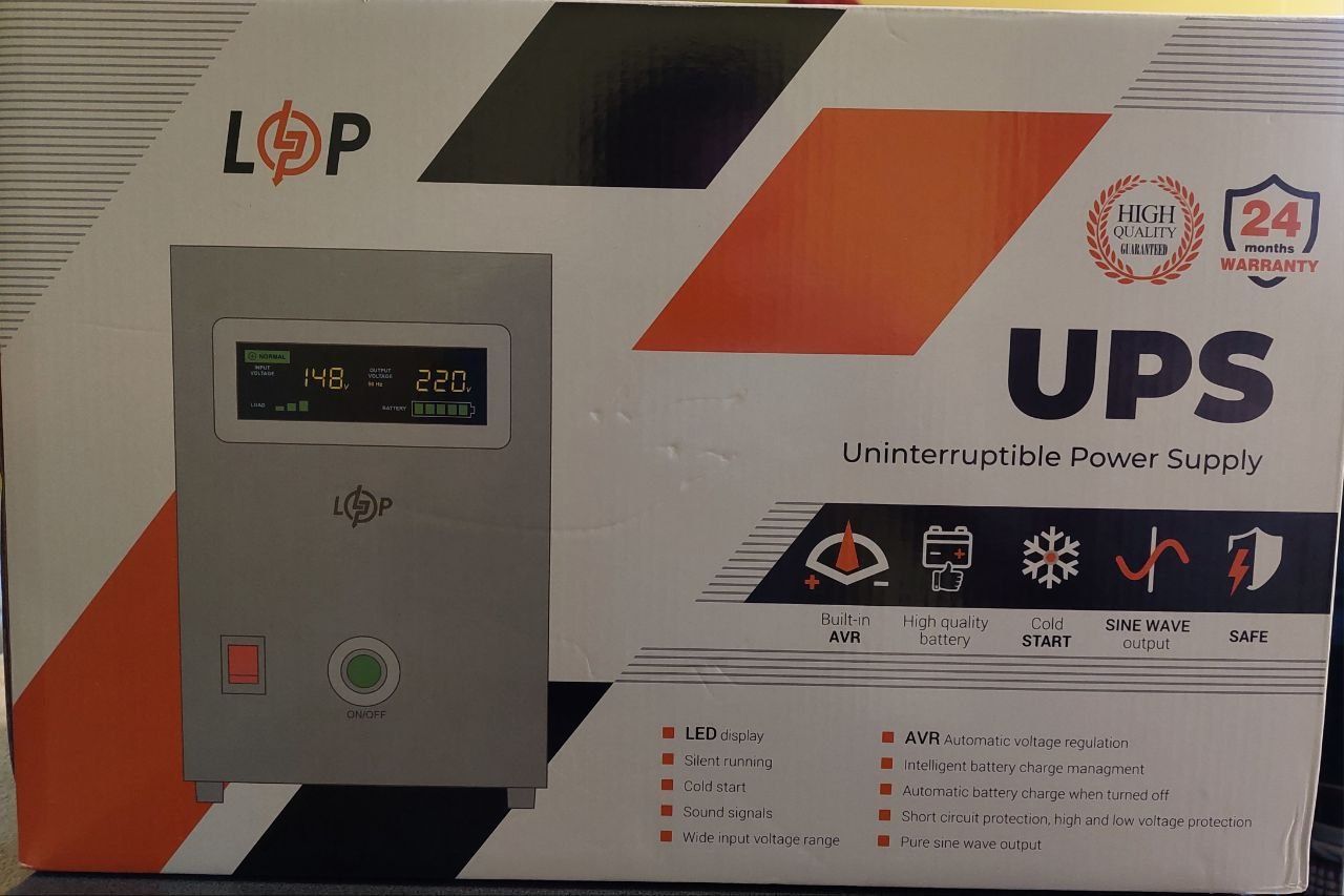 ИБП LogicPower LPY-B-PSW-1000VA+ АКБ 100 А