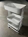 Carrinho Räskog Ikea branco - 35x45x77 cm