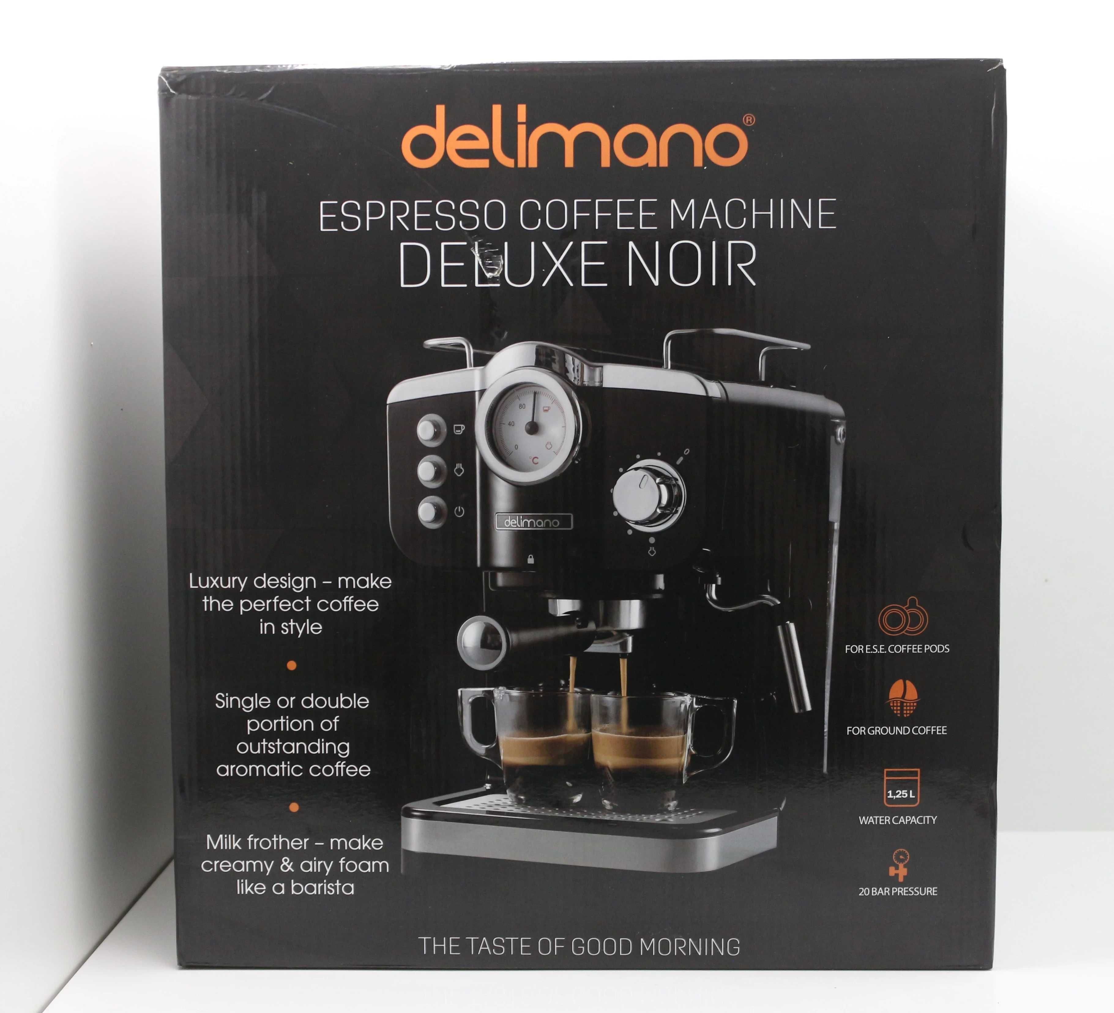 Ekspres do kawy DELIMANO espresso DELUXE NOIR