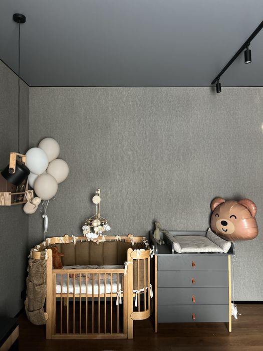 Бортики на ліжечко, льон